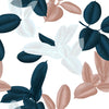 Leaves on Beige Background Wallpaper
