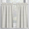 Tailored Tier Curtains in Farmhouse Rustic Brown Ticking Stripe