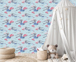 Plane and Parachute Wallpaper