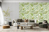 Green Wallpaper with Plants