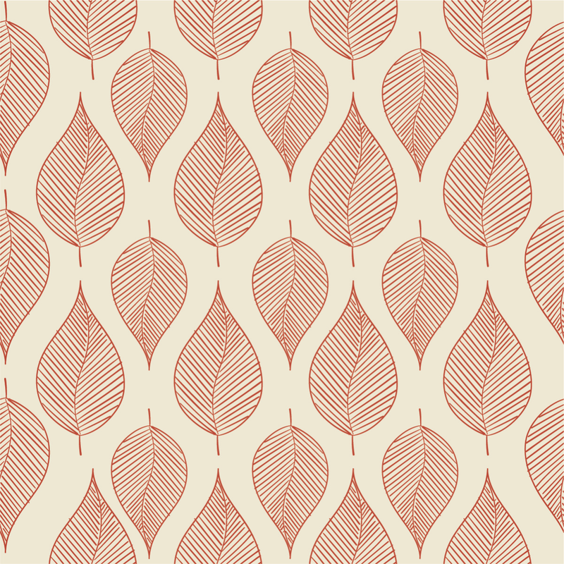 Fashionable Leaves Pattern Wallpaper Vogue