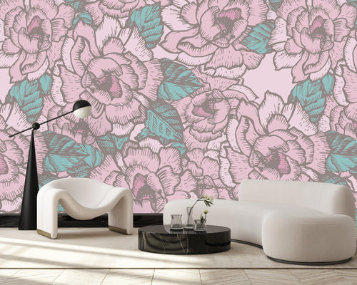 Pink Flowers Wallpaper