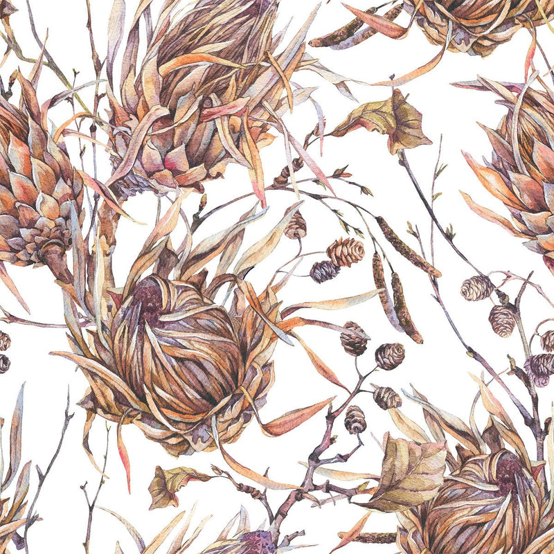 Dried Exotic Flowers Wallpaper