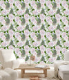 Peonies and Peacocks Wallpaper
