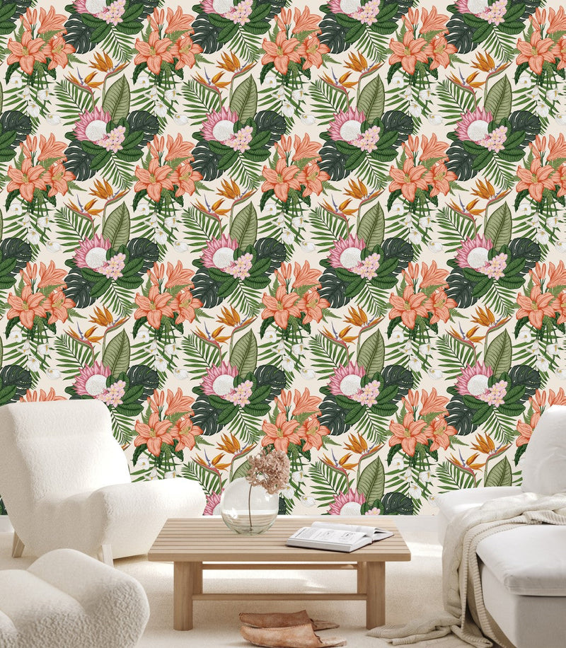 Lilies and Plants Wallpaper