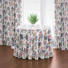 Round Tablecloth in Shoji Summer Oriental Toile, Multicolor Chinoiserie