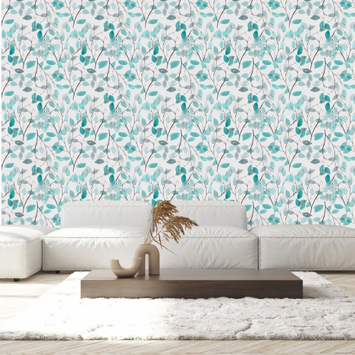 Stylish Poplar Leaves Wallpaper Tasteful