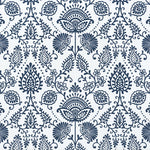 Shower Curtain in Silas Italian Denim Blue Country Floral