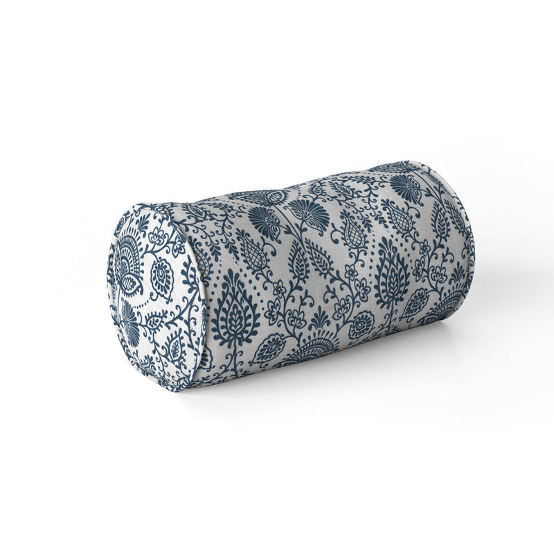 Decorative Pillows in Silas Italian Denim Blue Country Floral