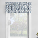 Tailored Valance in Silas Italian Denim Blue Country Floral