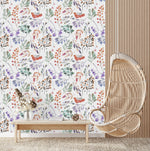 Light Leaves Pattern Wallpaper