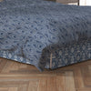 Tailored Bedskirt in Spirit Regal Navy Blue Oriental Toile