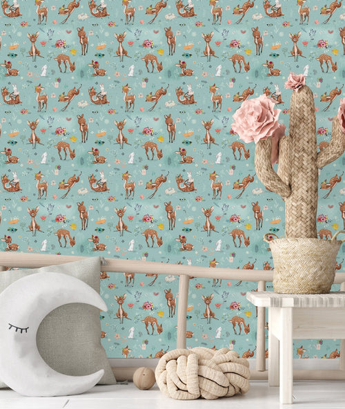 Bambi Wallpaper for Nursery