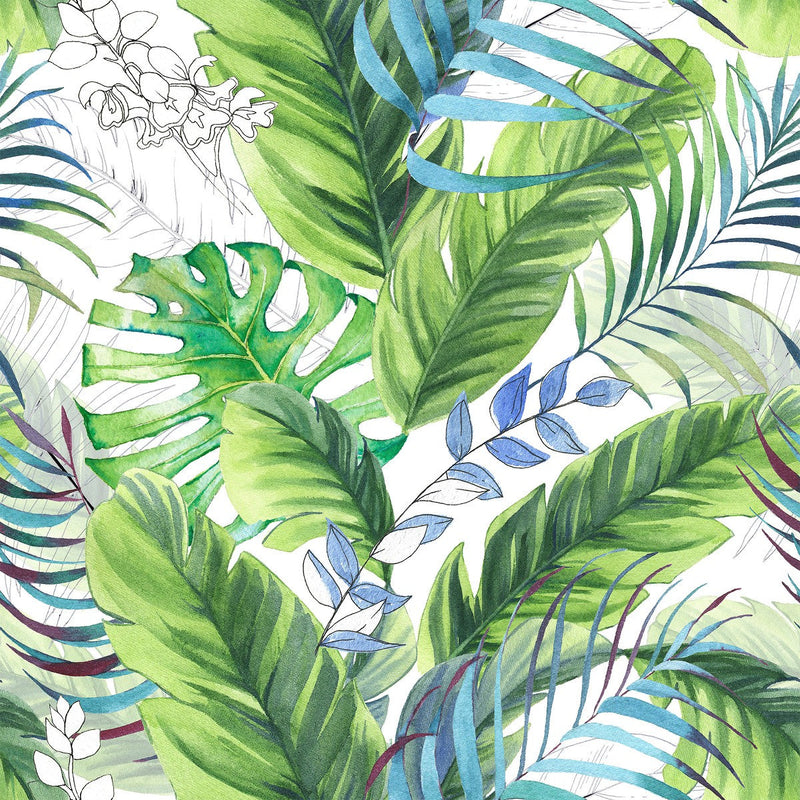 Large Palm Leaves Wallpaper