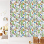Hedgehogs between Wildflowers Wallpaper