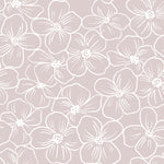 Beige  Floral Pattern Wallpaper