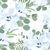 White Large Flowers Wallpaper