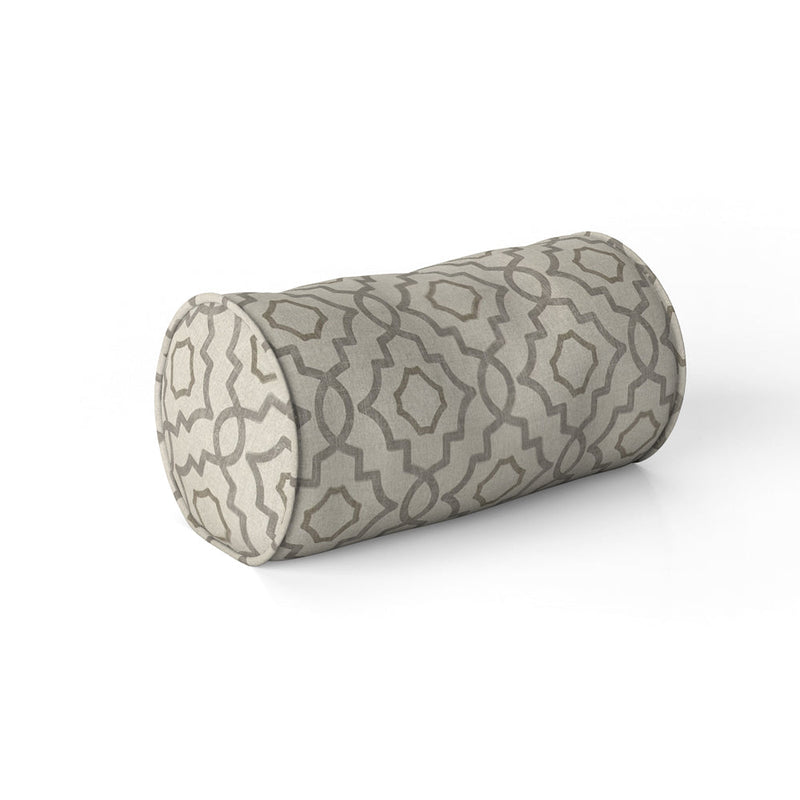 Decorative Pillows in Talbot Metal Gray Lattice Medallion