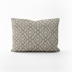 Decorative Pillows in Talbot Metal Gray Lattice Medallion