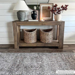 Tan Jill Vintage Washable Area Rug