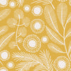 Contemporary Yellow Floral Wallpaper Tasteful