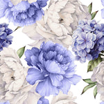 White and Purple Peonies Wallpaper