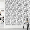 Contemporary Hand Drawn Flowers Wallpaper Vogue