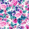 Elegant Modern Pink and Purple Flowers Wallpaper