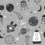 Grey Space Rocket Wallpaper