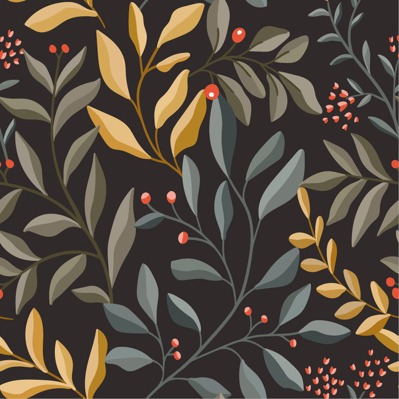 Voguish Red Berries Wallpaper Fashionable