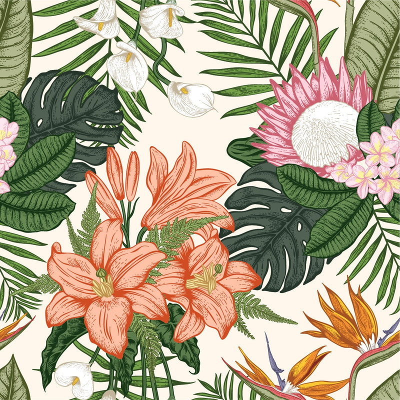 Lilies and Plants Wallpaper