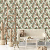Hares between Leaves Wallpaper