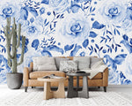 Blue Floral Wallpaper