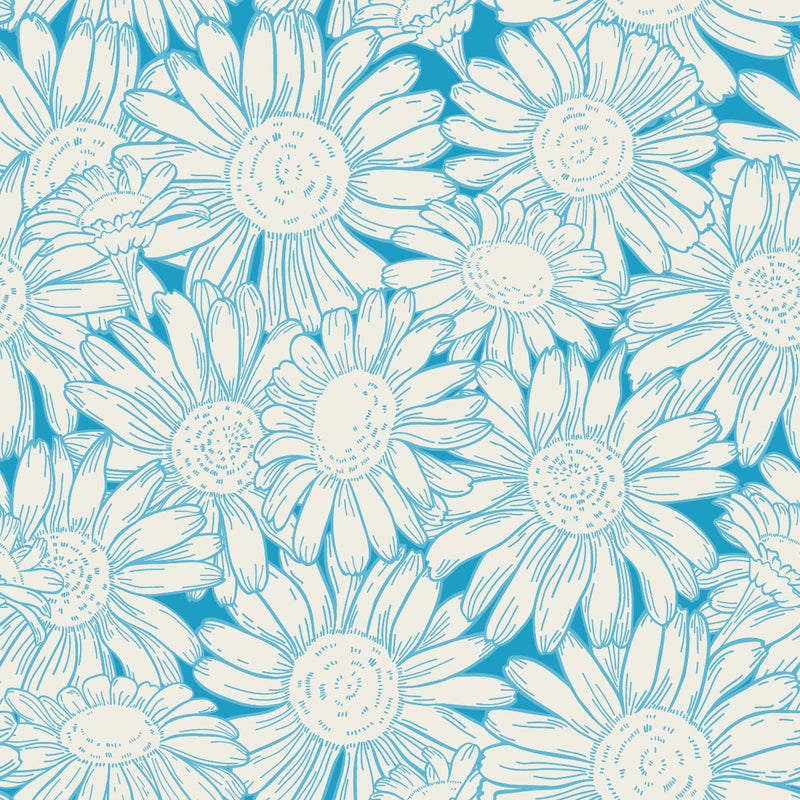 Blue Chamomile Wallpaper