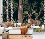 Animals Pattern Wallpaper for Nursery