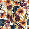 Brown Flowers Wallpaper