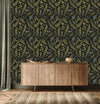 Fern Leaves on Dark Background Wallpaper
