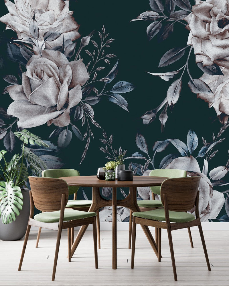 Grey Roses Wallpaper