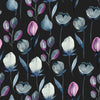 Watercolor Dark Floral Wallpaper