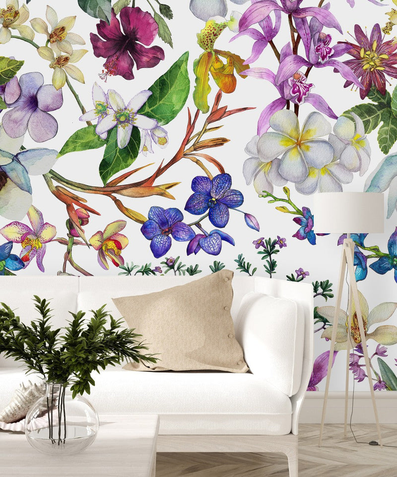 Colorful Wildflowers Wallpaper