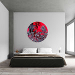 Palms Pattern Printed Mirror Acrylic Circles