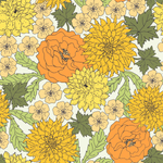 Yellow Floral Wallpaper
