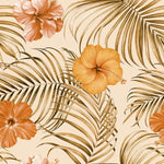 Modish Tropical Flowers Wallpaper