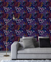 Brightly Floral Wallpaper and Dots
