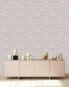 Beige  Floral Pattern Wallpaper