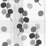 Modish Grey Leaves Wallpaper Tasteful
