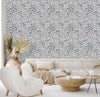 Pink Wallpaper with Wiildflowers