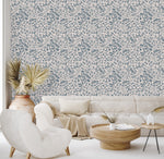 Pink Wallpaper with Wiildflowers