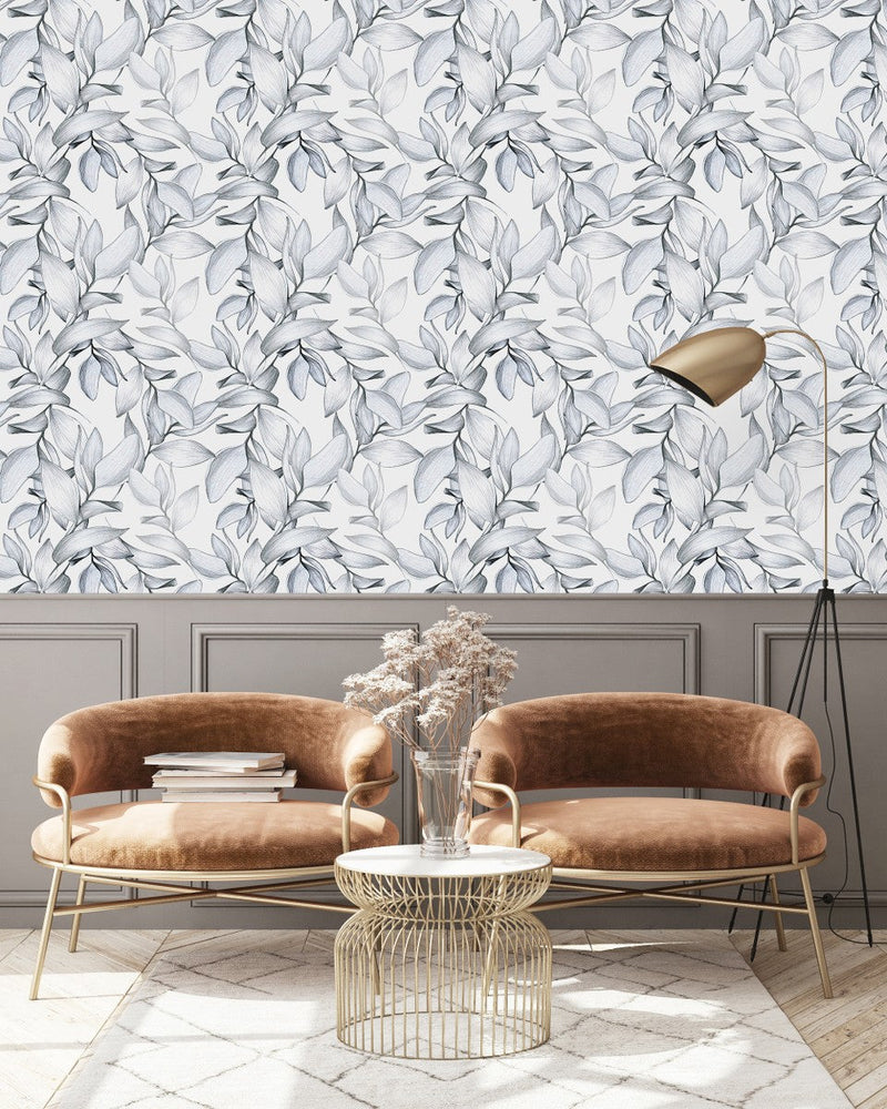Elegant Gentle Leaves Wallpaper Smart