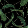 Palm Leaves on Black Wallpaper